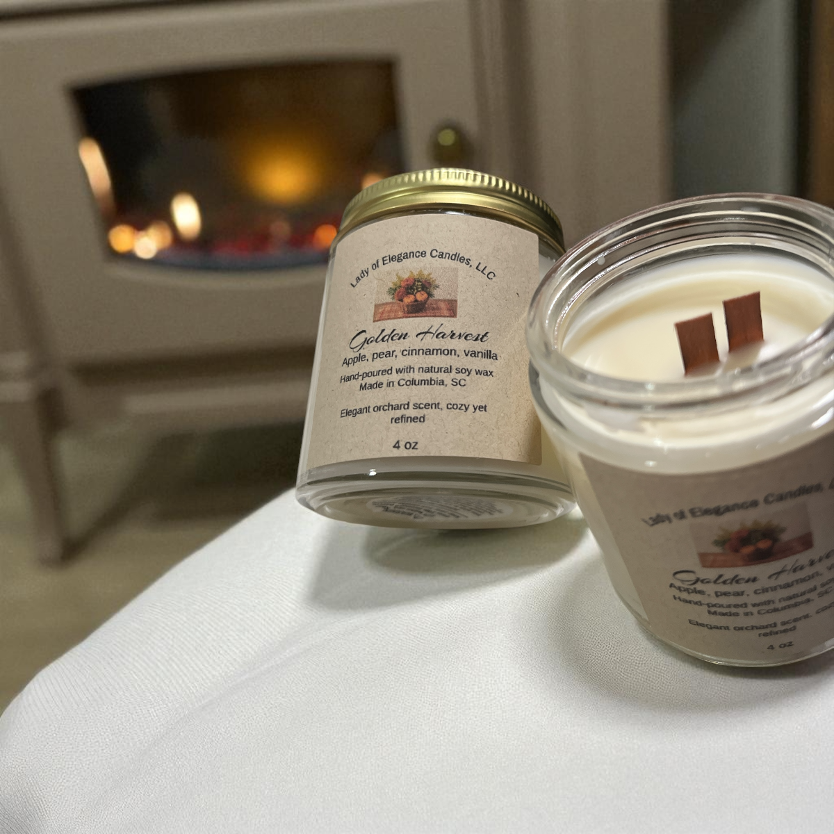 Golden Harvest – 4 oz Soy Wax Candle