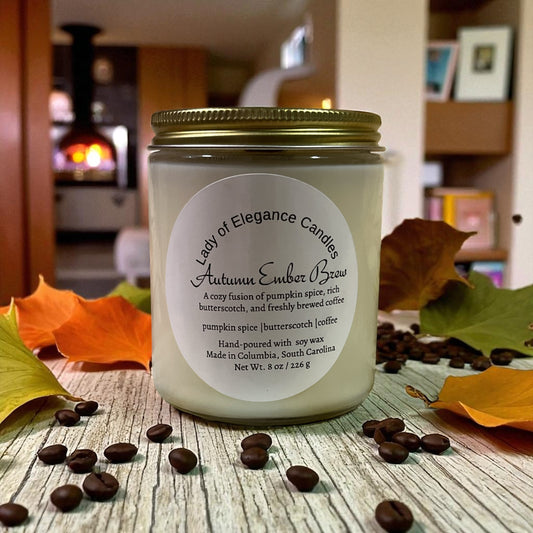 Autumn Ember Brew – 8 oz Candle