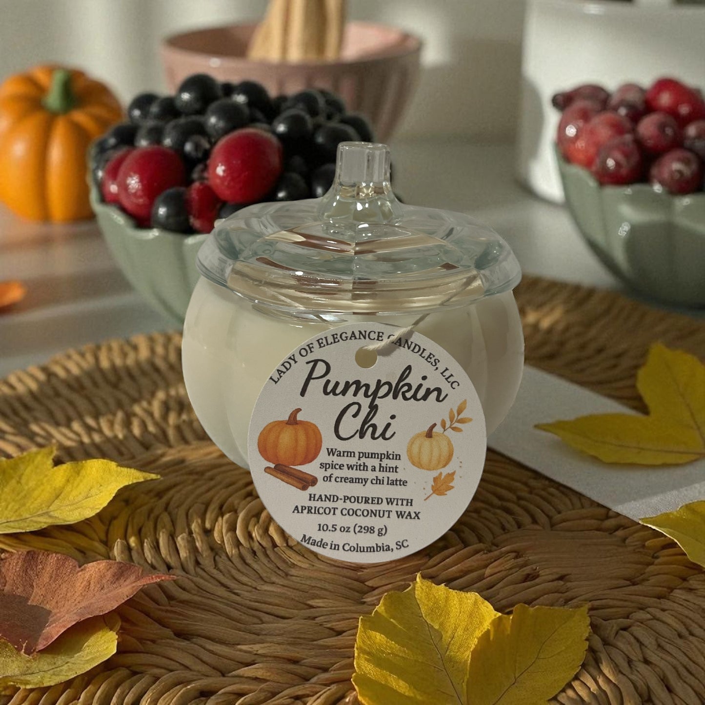 Pumpkin Chi 10.5 oz handcrafted candle