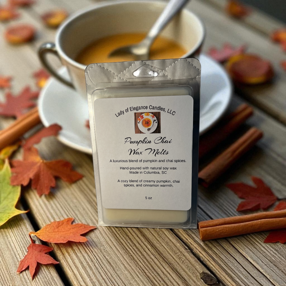Pumpkin Chai – 5 oz Wax Melt